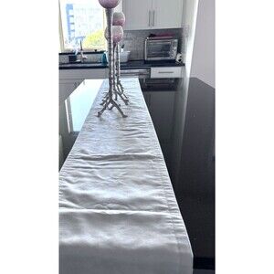 UGG Light Suede Gray Table Runner 72x14" + 6 Placemats Set